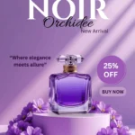 Social media poster design for perfume brand created by Digital Marketing Strategist in Kannur